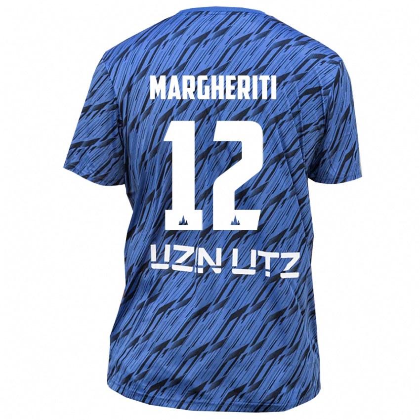 גברים דנילו מרגריטי #12 כחול רויאל לבן חולצת שוער 2025/26 חולצה קצרה