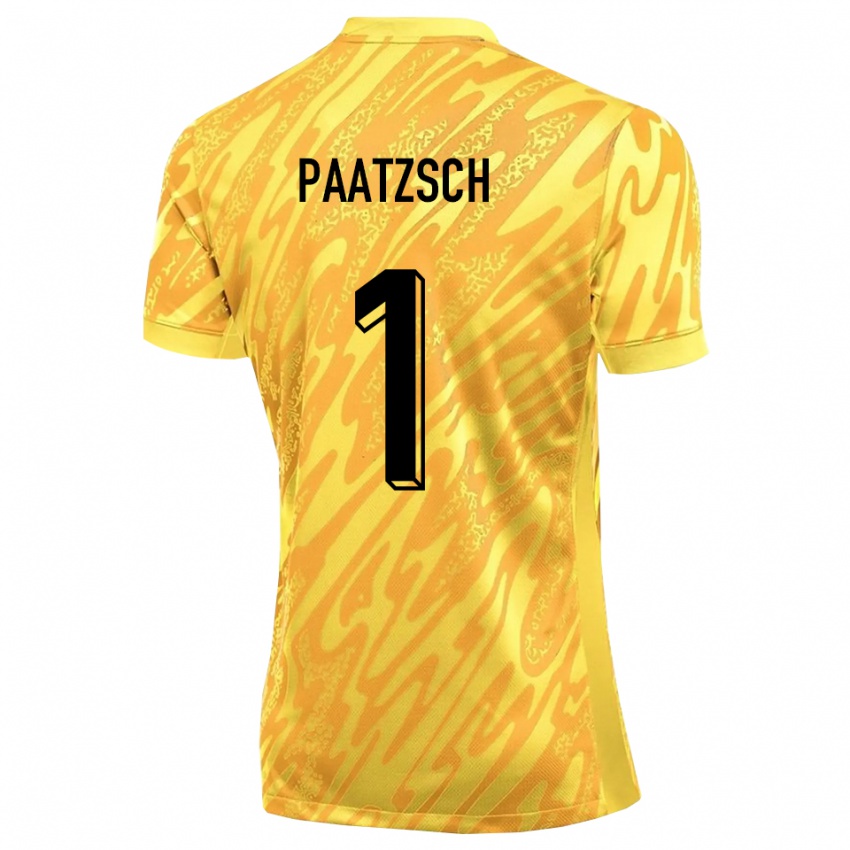 גברים Pascal Paatzsch #1 צהוב כתום חולצת שוער 2025/26 חולצה קצרה