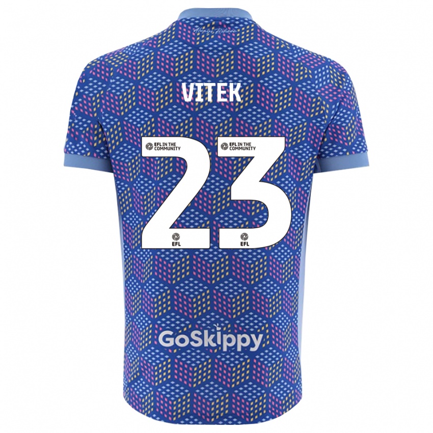 גברים ראדק ויטק #23 כחול שחור חולצת שוער 2025/26 חולצה קצרה