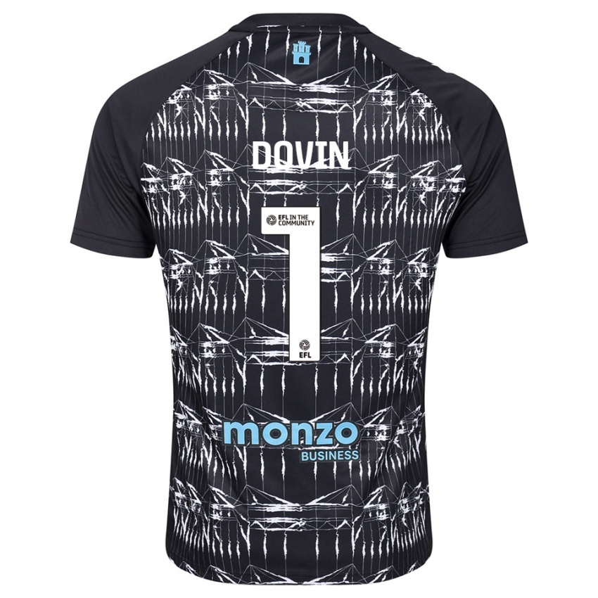 גברים אוליבר דובין #1 כחול שחור חולצת שוער 2025/26 חולצה קצרה