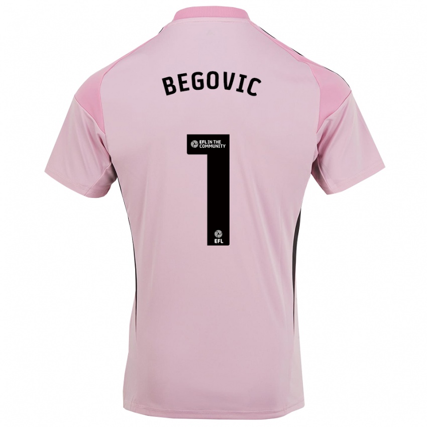 גברים אסמיר בגוביץ' #1 ורוד פריחת הדובדבן חולצת שוער 2025/26 חולצה קצרה