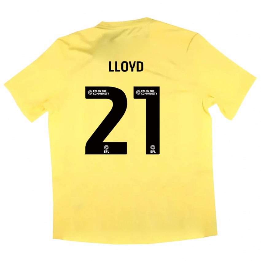 גברים אוליבר לויד #21 שחור צהוב חולצת שוער 2025/26 חולצה קצרה