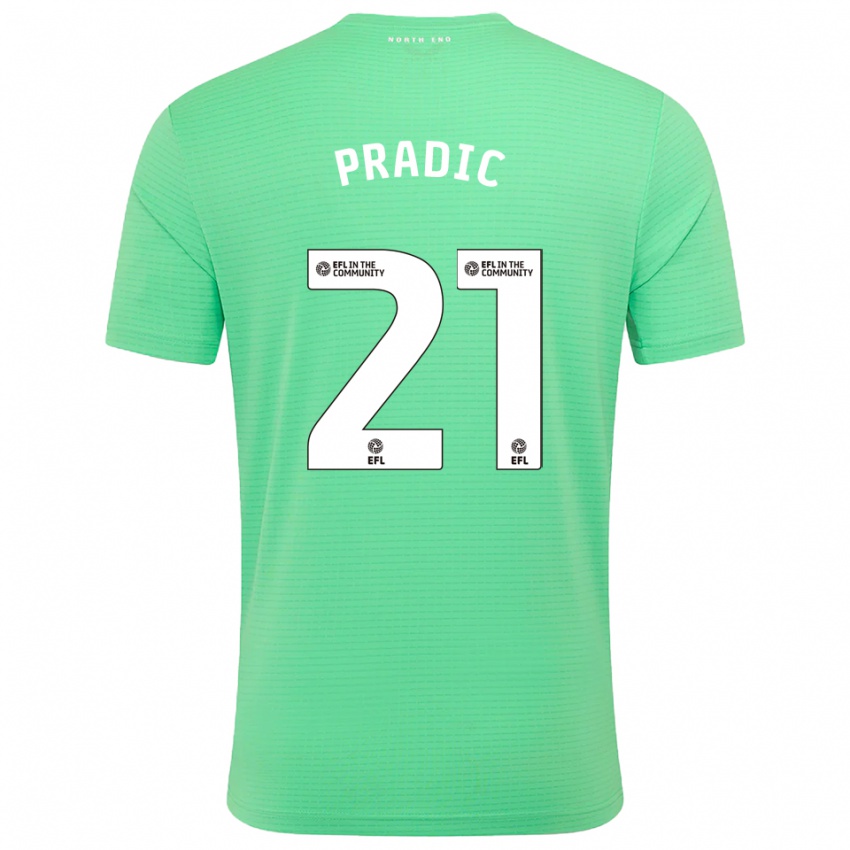 גברים ג'יימס פראדיץ' #21 טורקיז פסטל חולצת שוער 2025/26 חולצה קצרה