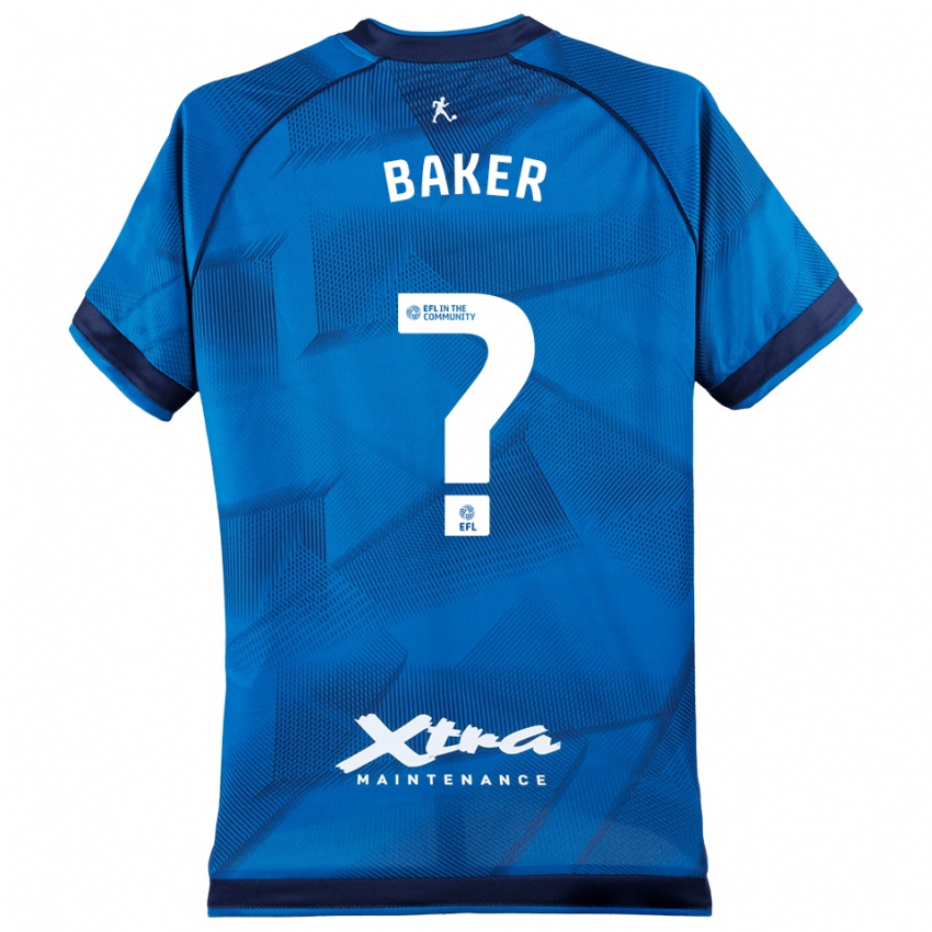 גברים Faye Baker #0 כחול לבן חולצת שוער 2025/26 חולצה קצרה