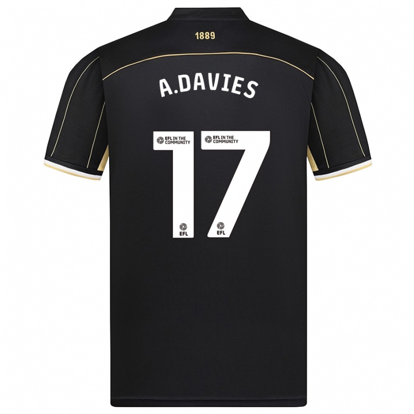 גברים אדם דייוויס #17 חום שחור חולצת שוער 2025/26 חולצה קצרה