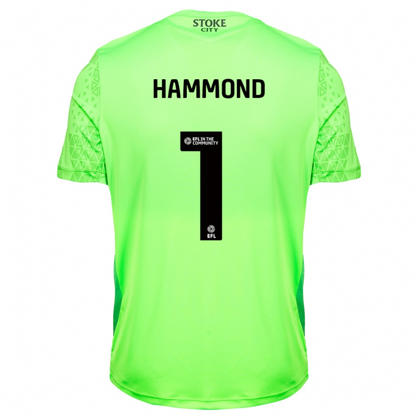 גברים Alek Hammond #1 ירוק שחור חולצת שוער 2025/26 חולצה קצרה