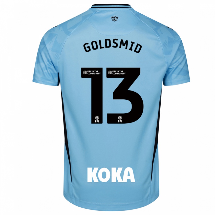 גברים Jacqui Goldsmid #13 כחול שמיים בהיר חולצת שוער 2025/26 חולצה קצרה