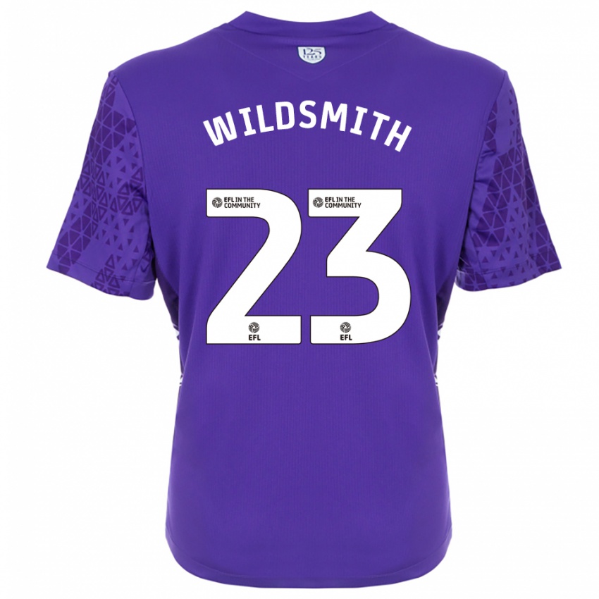 גברים ג'ו וילדסמית #23 סגול לבן חולצת שוער 2025/26 חולצה קצרה