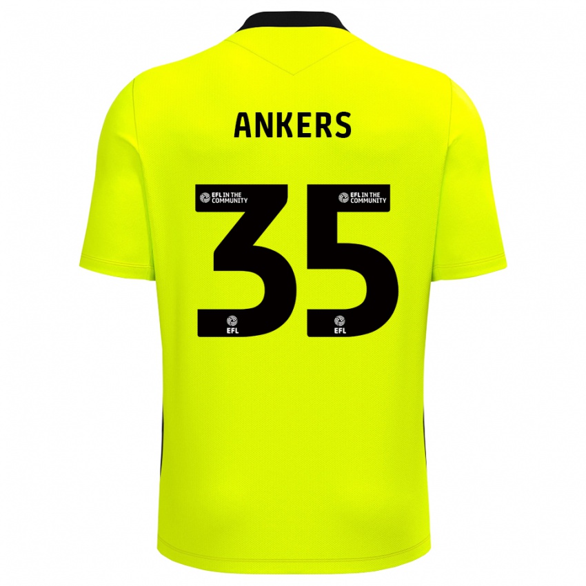 גברים קלואי אנקרס #35 ירוק יער חולצת שוער 2025/26 חולצה קצרה