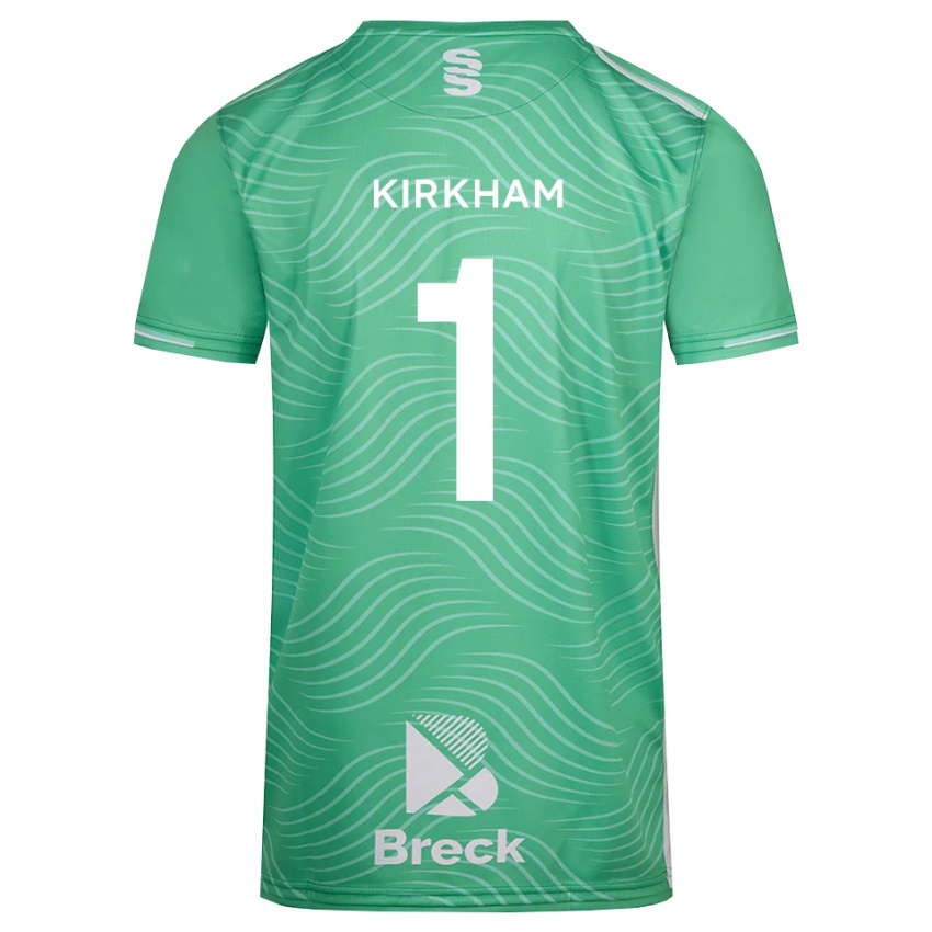 גברים Skye Kirkham #1 טורקיז בינוני חולצת שוער 2025/26 חולצה קצרה