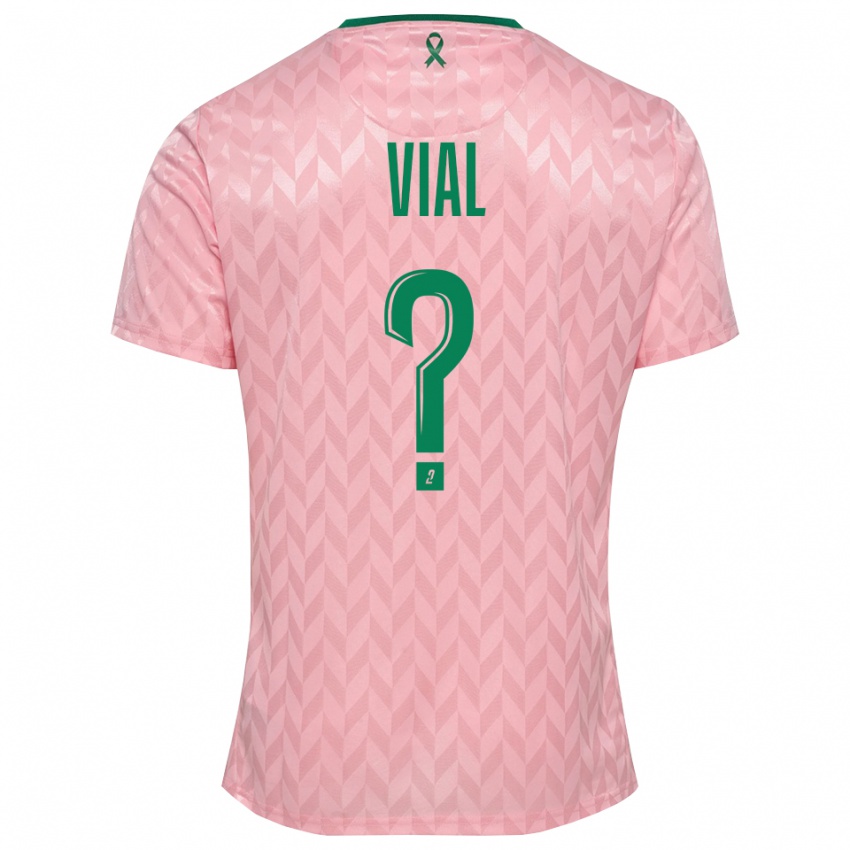 גברים Lorik Vial #0 ירוק ורוד חולצת שוער 2025/26 חולצה קצרה