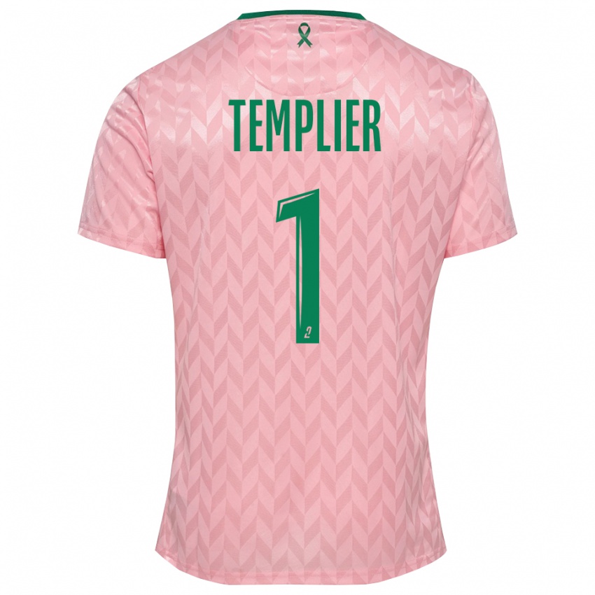 גברים אמה טמפלייה #1 ירוק ורוד חולצת שוער 2025/26 חולצה קצרה