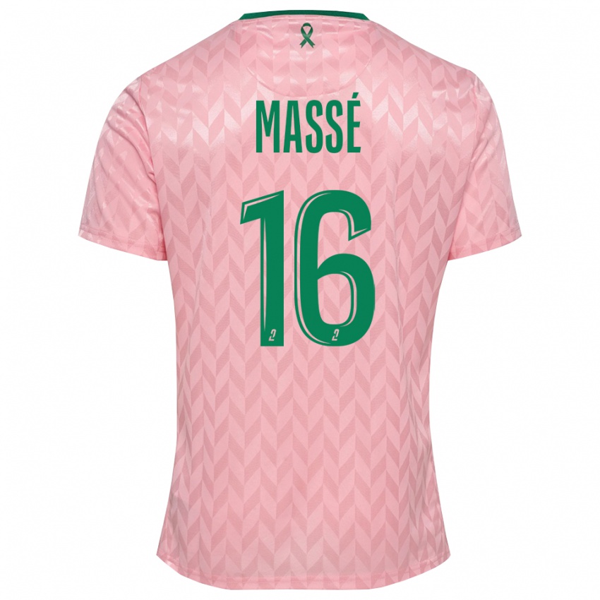 גברים Maël Massé #16 ירוק ורוד חולצת שוער 2025/26 חולצה קצרה