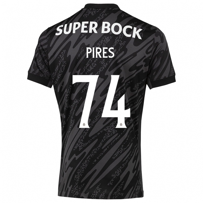 גברים גילרמה פירס קרבאליו #74 אפור שחור לבן חולצת שוער 2025/26 חולצה קצרה