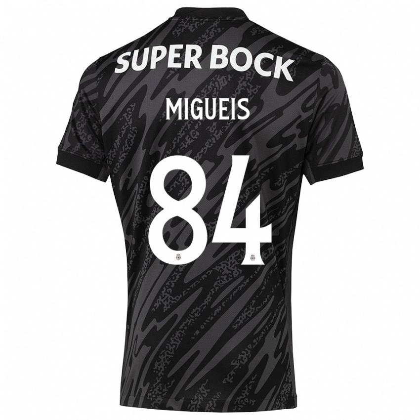גברים פדרו מיגואיס #84 אפור שחור לבן חולצת שוער 2025/26 חולצה קצרה