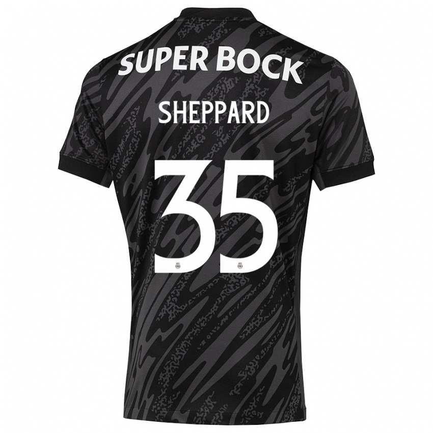 גברים קתריונה רוז שפרד #35 אפור שחור לבן חולצת שוער 2025/26 חולצה קצרה