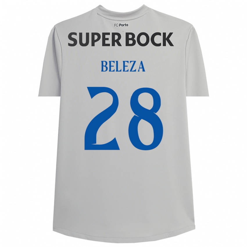 גברים Tatiana Beleza #28 אפור בהיר שחור חולצת שוער 2025/26 חולצה קצרה