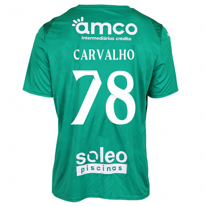 גברים João Carvalho #78 ירוק לבן חולצת שוער 2025/26 חולצה קצרה