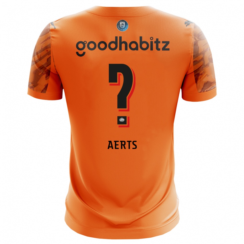 גברים Jim Aerts #0 כתום שחור חולצת שוער 2025/26 חולצה קצרה