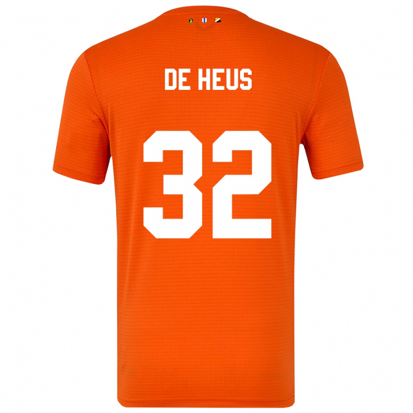 גברים לואיס די האוס #32 כתום שחור חולצת שוער 2025/26 חולצה קצרה