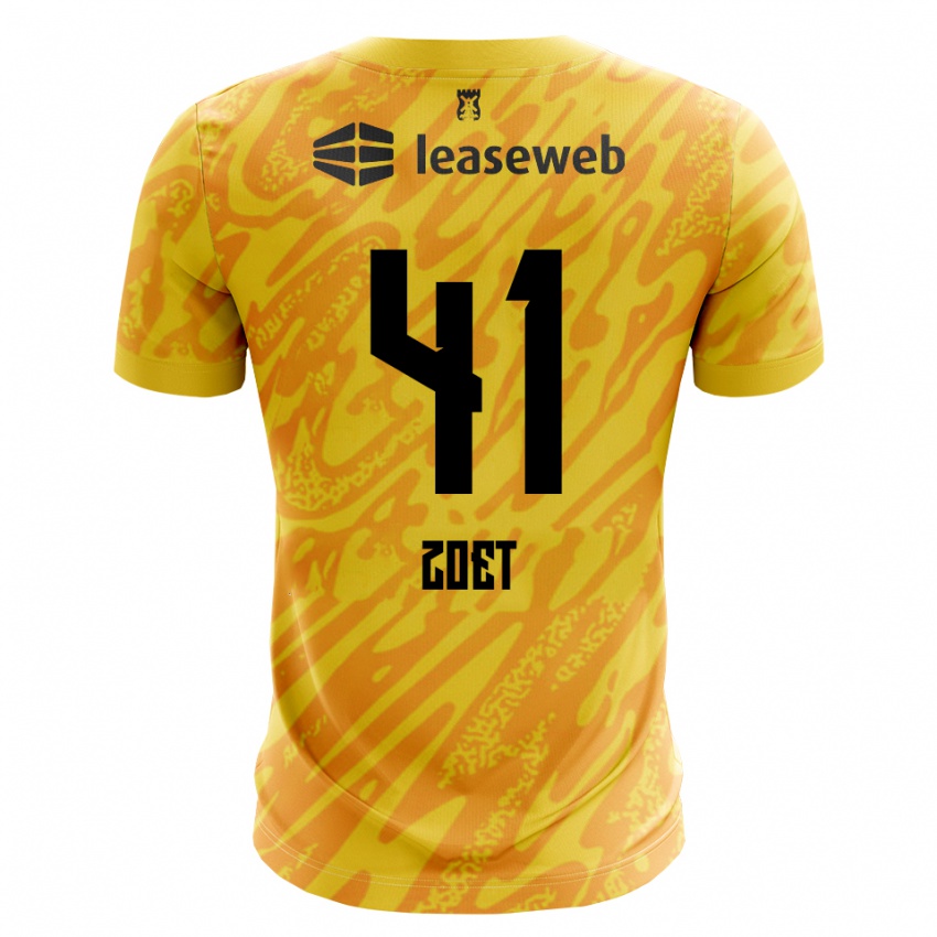 גברים ירון זוט #41 כתום צהוב שחור חולצת שוער 2025/26 חולצה קצרה