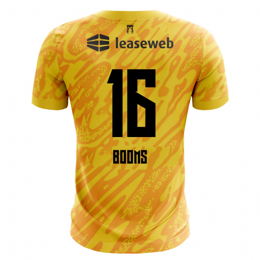 גברים טרינט בומס #16 כתום צהוב שחור חולצת שוער 2025/26 חולצה קצרה