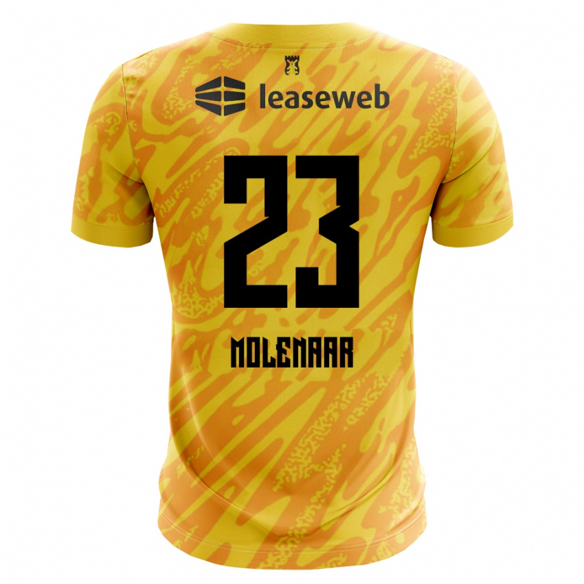 גברים פין מולינאר #23 כתום צהוב שחור חולצת שוער 2025/26 חולצה קצרה