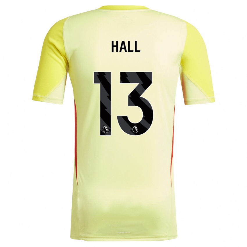 גברים Bailey Hall #13 צהוב אדום חולצת שוער 2025/26 חולצה קצרה