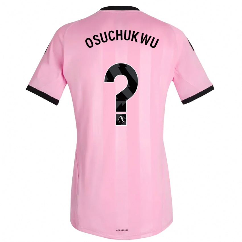 גברים Darlington Osuchukwu #0 ורוד שחור חולצת שוער 2025/26 חולצה קצרה