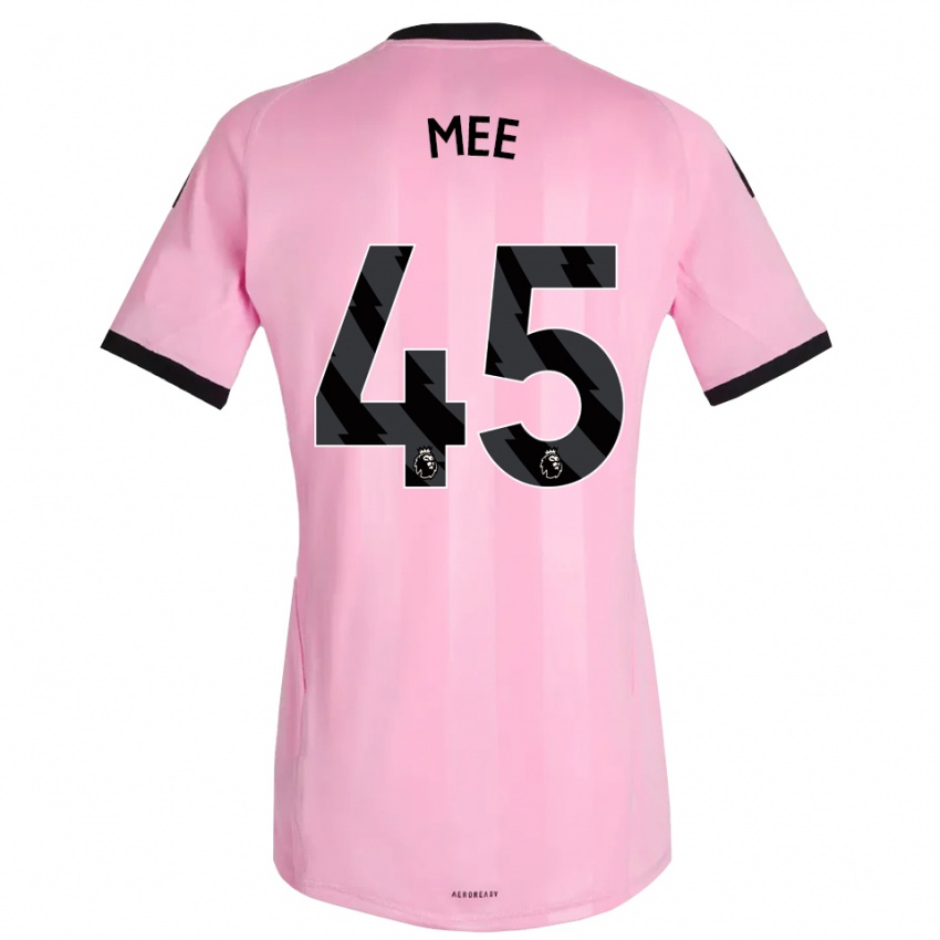 גברים דרמוט מי #45 ורוד שחור חולצת שוער 2025/26 חולצה קצרה