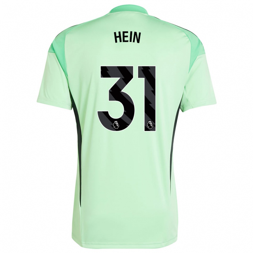 גברים קרל יקוב היין #31 ירוק בהיר שחור חולצת שוער 2025/26 חולצה קצרה