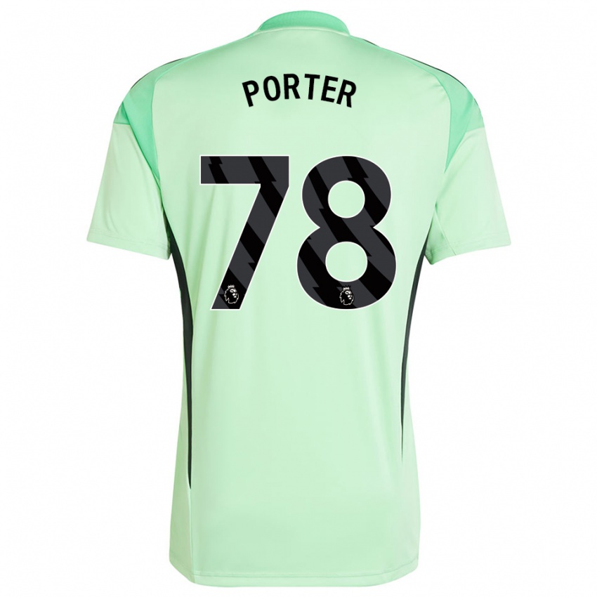 גברים ג'ק פורטר #78 ירוק בהיר שחור חולצת שוער 2025/26 חולצה קצרה
