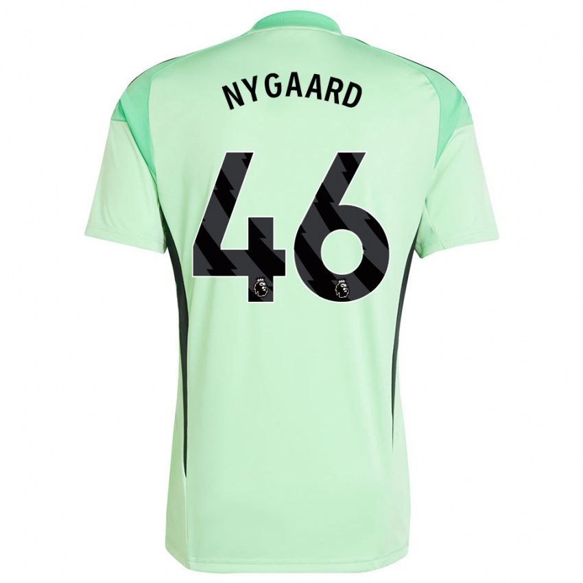 גברים לוקס מרטין ניגארד #46 ירוק בהיר שחור חולצת שוער 2025/26 חולצה קצרה