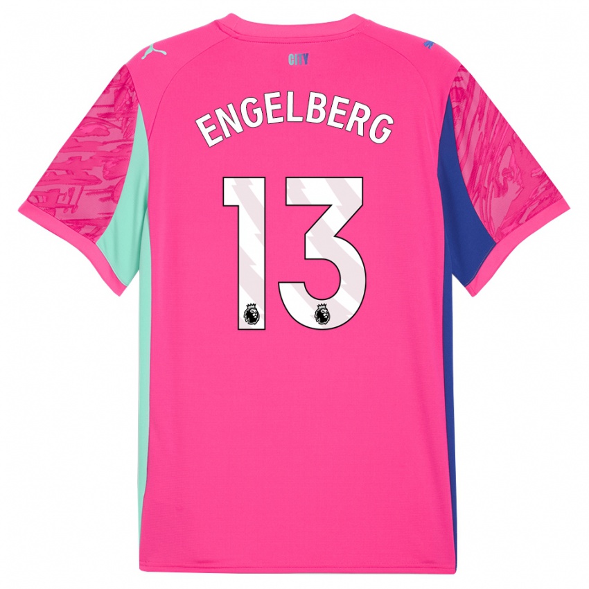 גברים סטברוס אנגלברג #13 ורד ורוד חולצת שוער 2025/26 חולצה קצרה