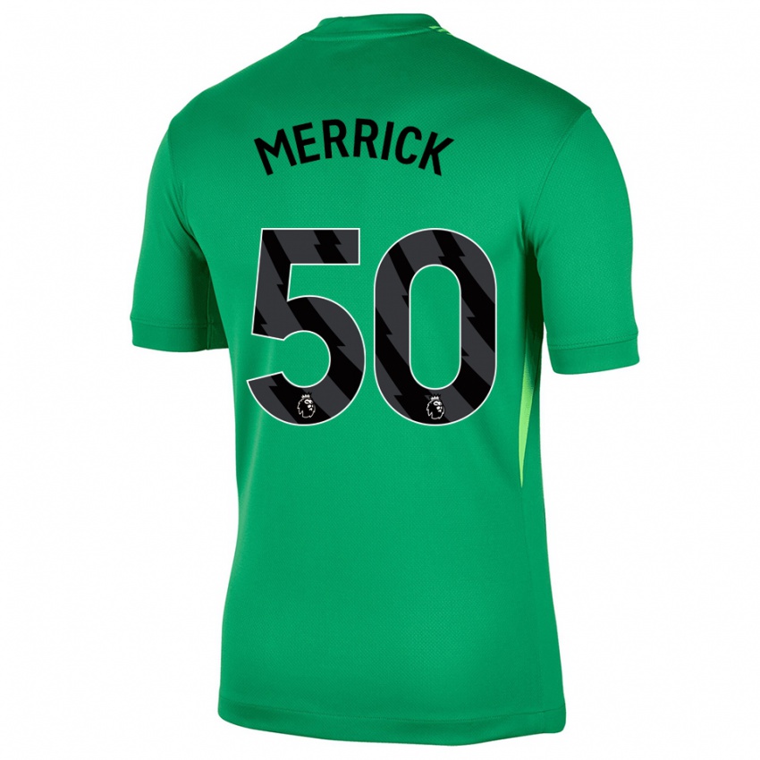 גברים מקס מריק #50 ירוק שחור חולצת שוער 2025/26 חולצה קצרה