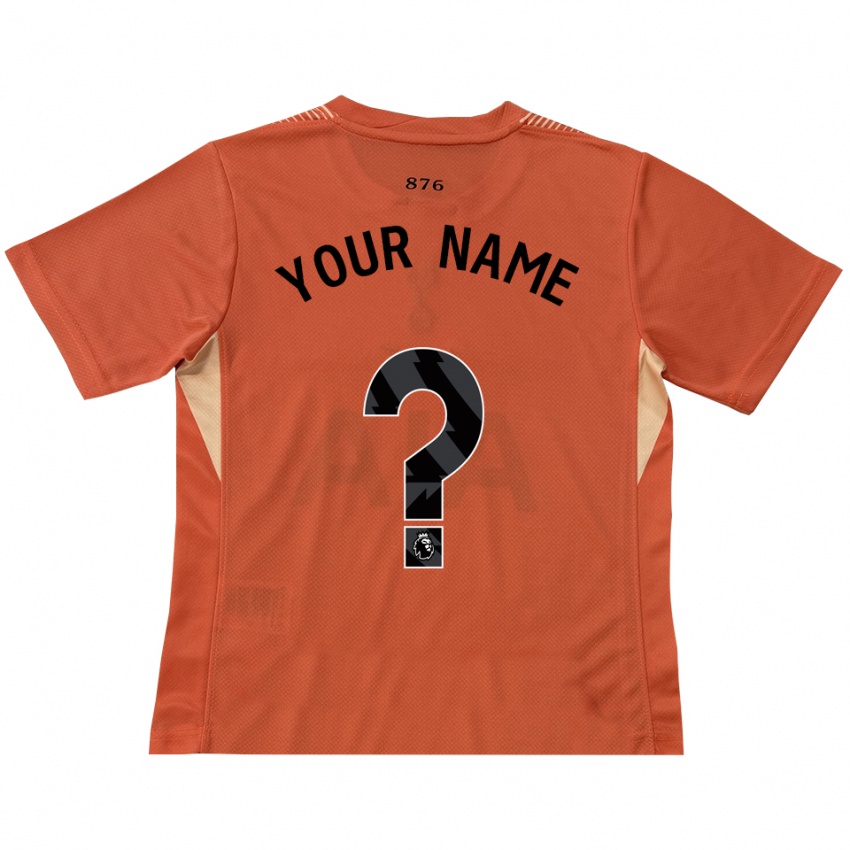 גברים טוטנהאם הוטספר כתום שחור חולצת שוער 2025/26 חולצה קצרה