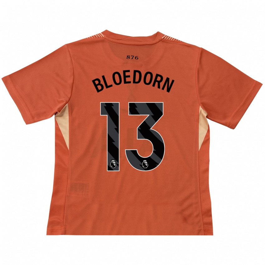 גברים קארי בלדורן #13 כתום שחור חולצת שוער 2025/26 חולצה קצרה