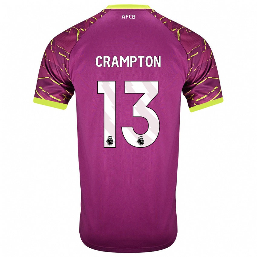 גברים קאי קראמפטון #13 מג'נטה כהה חולצת שוער 2025/26 חולצה קצרה