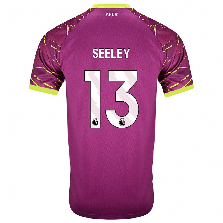 גברים Will Seeley #13 מג'נטה כהה חולצת שוער 2025/26 חולצה קצרה