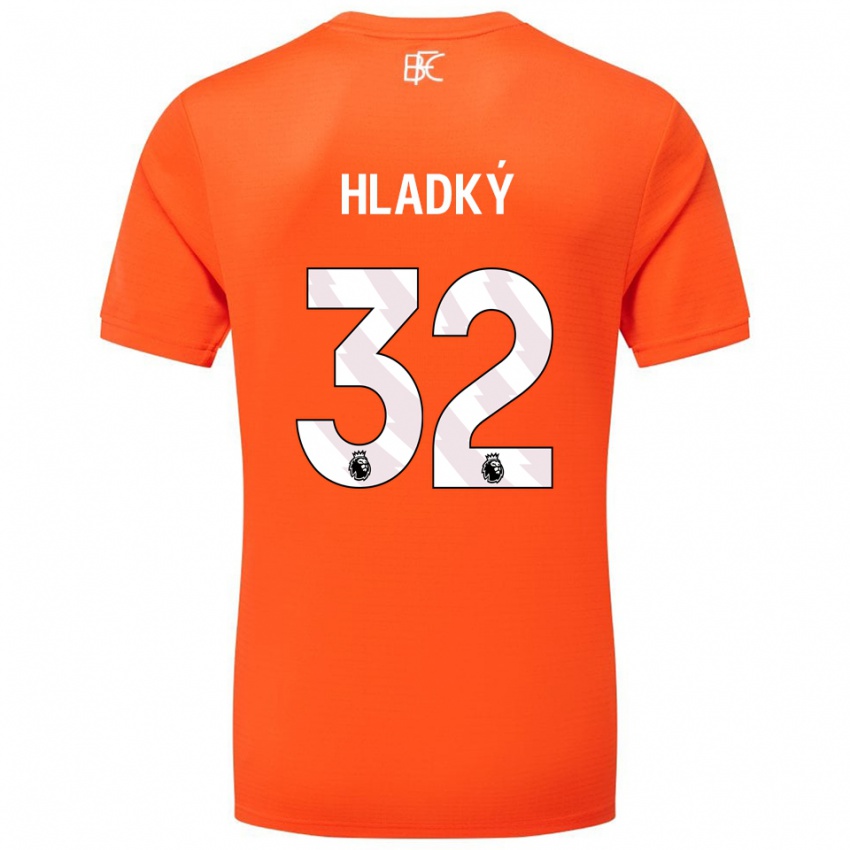 גברים ואצלב הלדקי #32 כתום לבן חולצת שוער 2025/26 חולצה קצרה