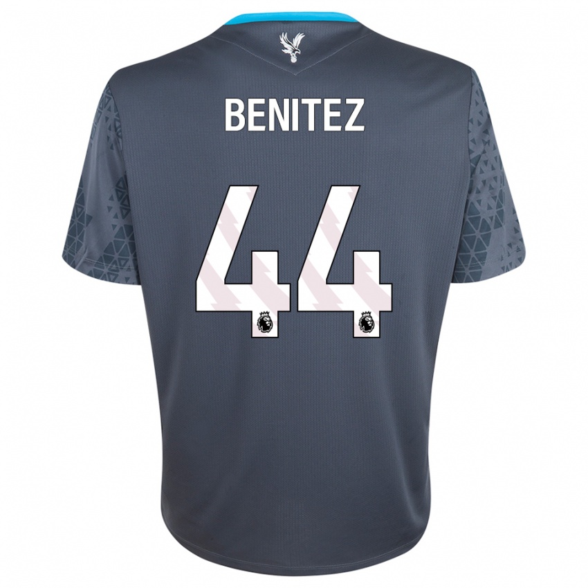 גברים וולטר בניטס #44 אפור כהה לבן חולצת שוער 2025/26 חולצה קצרה