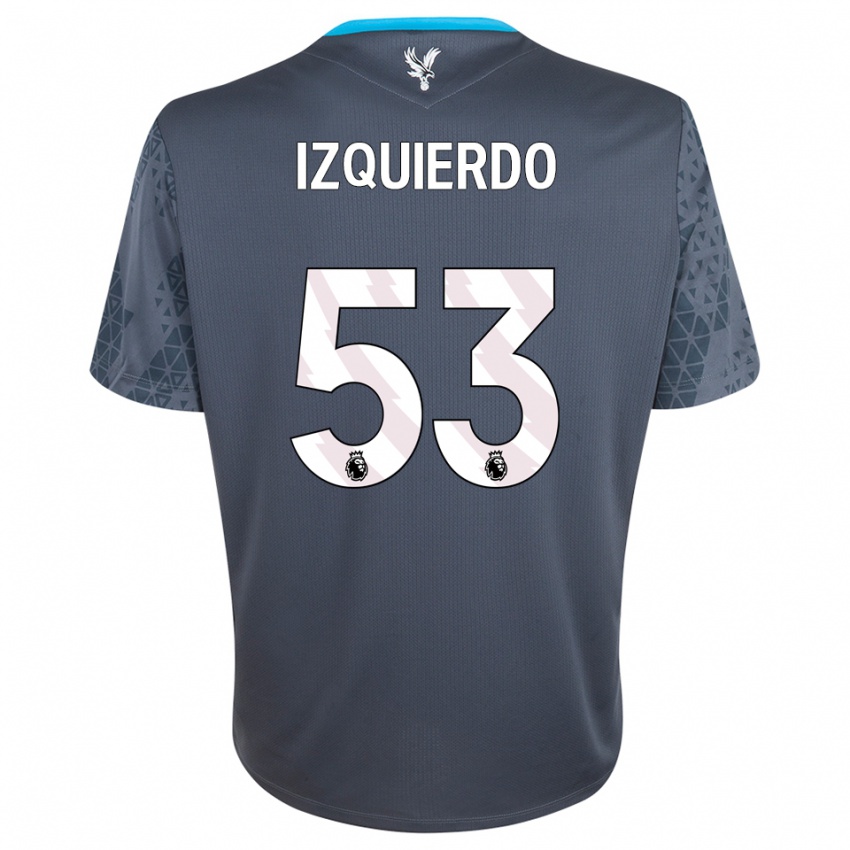 גברים ג'קסון איזקווירדו #53 אפור כהה לבן חולצת שוער 2025/26 חולצה קצרה