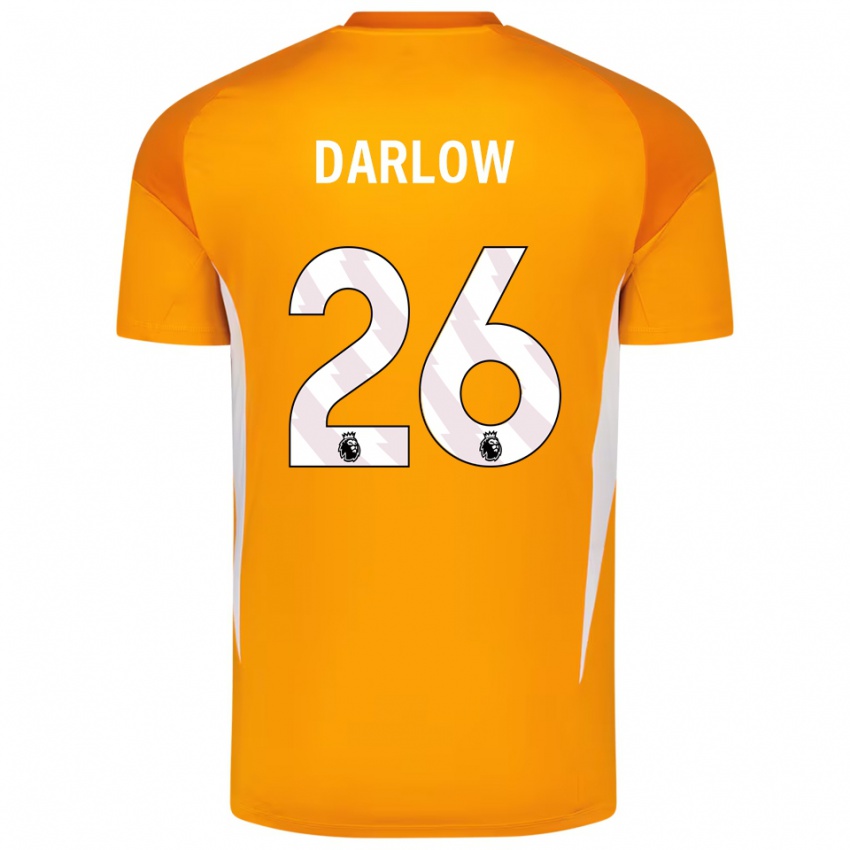 גברים קארל דארלו #26 כתום לבן חולצת שוער 2025/26 חולצה קצרה