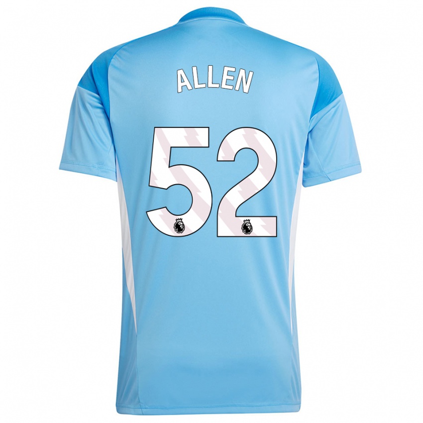 גברים Michael Allen #52 כחול לבן חולצת שוער 2025/26 חולצה קצרה