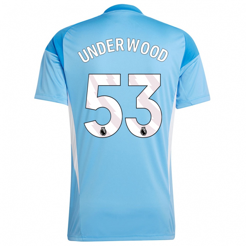 גברים מרקו ינסון אנדרווד #53 כחול לבן חולצת שוער 2025/26 חולצה קצרה