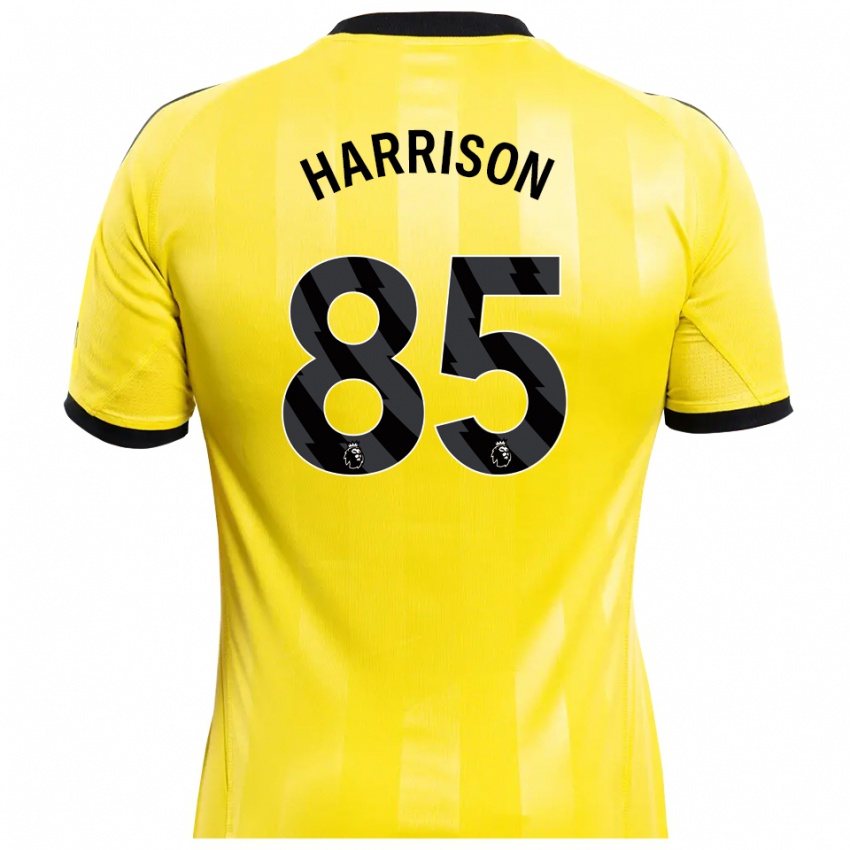 גברים אדם הריסון #85 צהוב שחור חולצת שוער 2025/26 חולצה קצרה