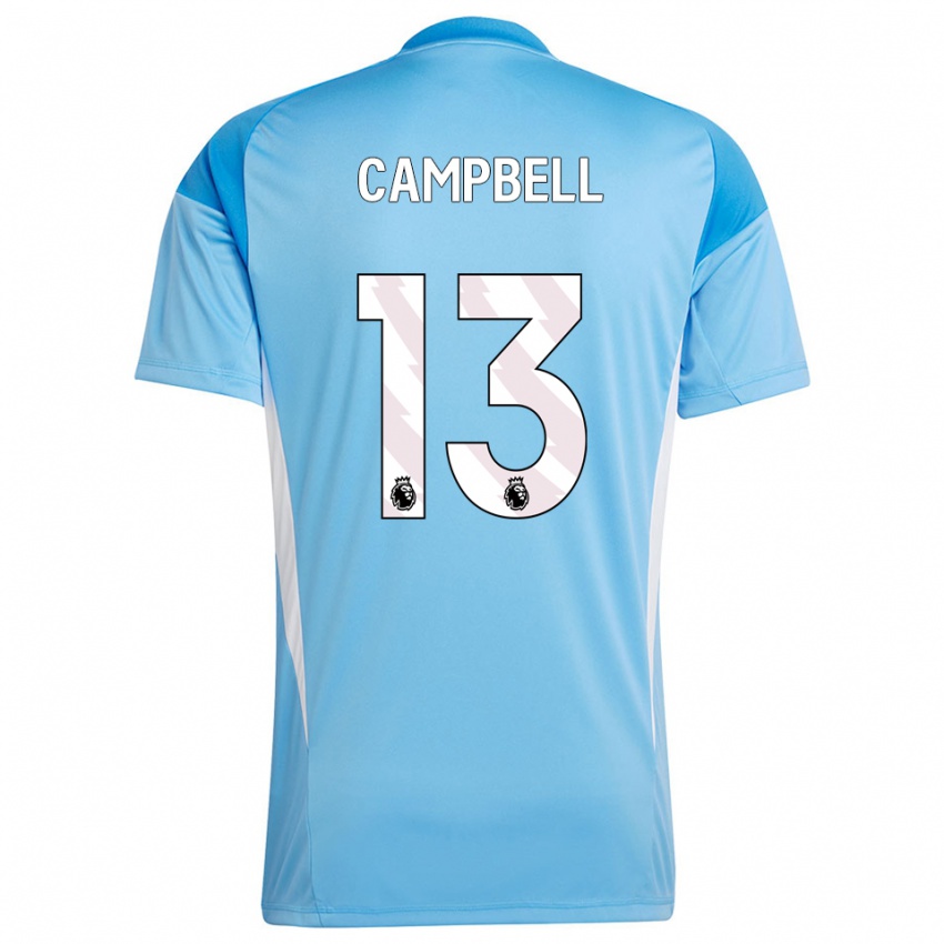 גברים לוק קמפבל #13 כחול לבן חולצת שוער 2025/26 חולצה קצרה