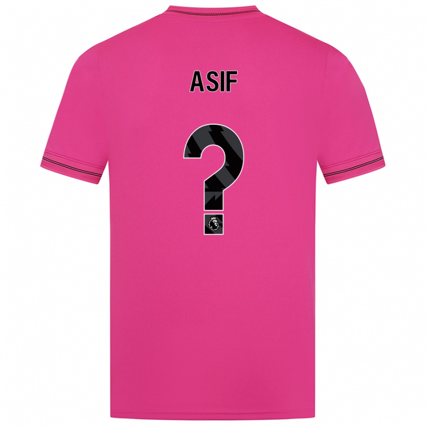 גברים Dawood Asif #0 מג'נטה שחור חולצת שוער 2025/26 חולצה קצרה