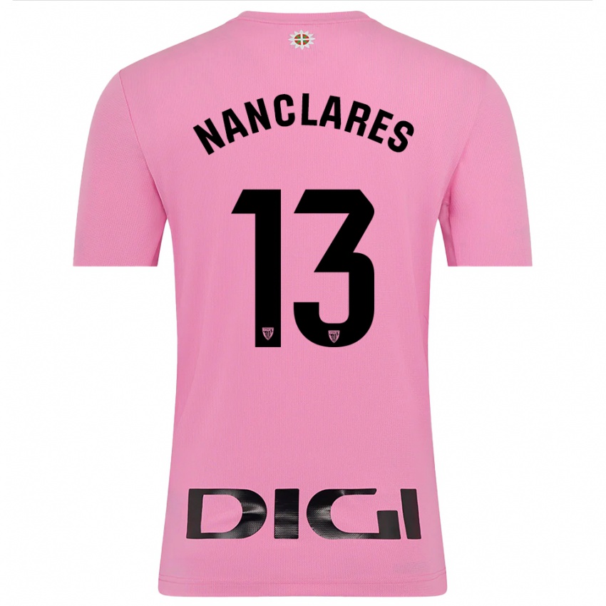 גברים אדריאנה נאנקלארס #13 ורוד שחור חולצת שוער 2025/26 חולצה קצרה