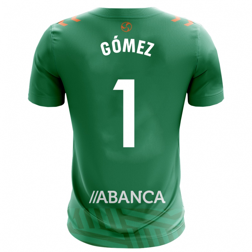 גברים Nuria Gómez #1 ירוק לבן חולצת שוער 2025/26 חולצה קצרה